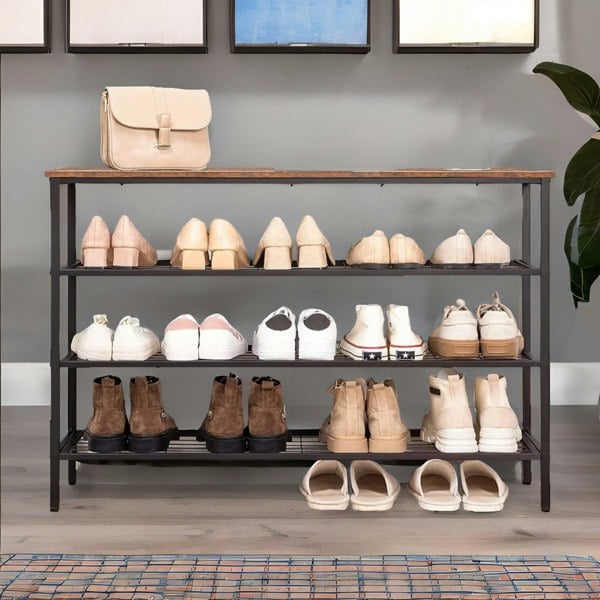 Rafaelo Mobilia 4-Tier Shoe Rack