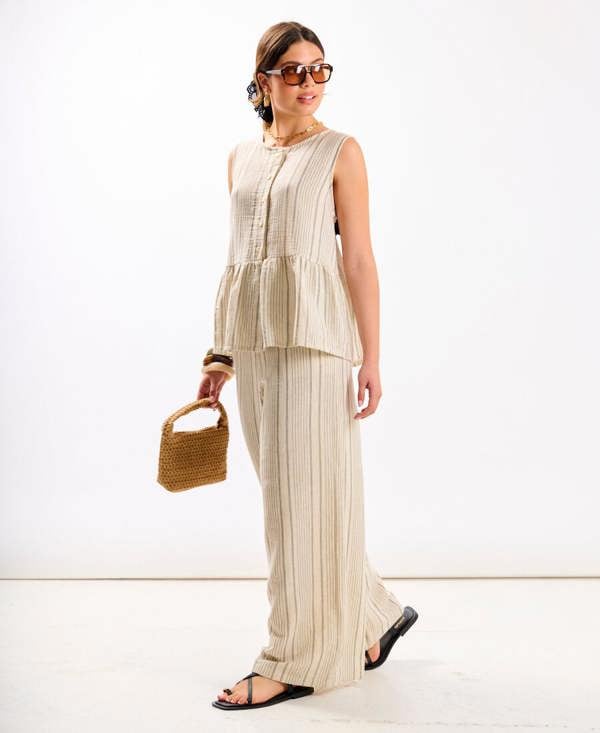 Linen Stripe Coord