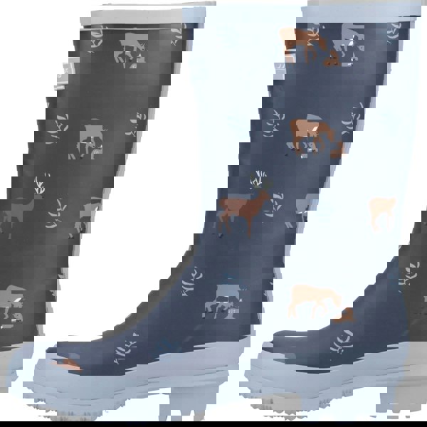 Cotswold Woodland JNR Rubber Girls Deers Wellington Boots