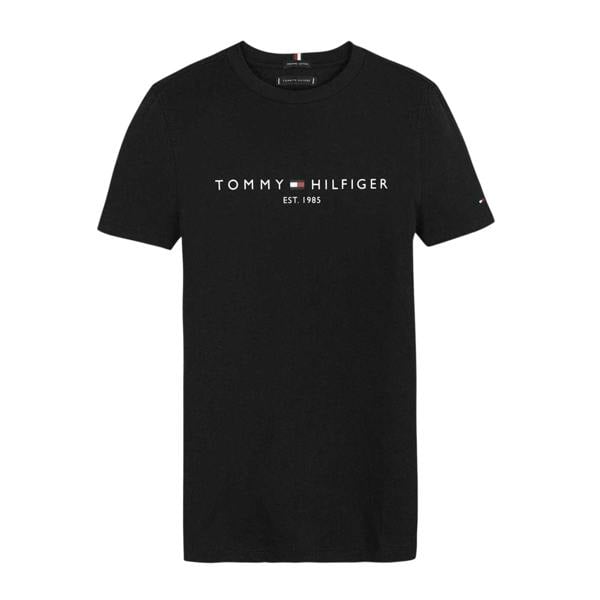 Tommy Hilfiger Childrens/Kids Logo Cotton T-Shirt - Black - 