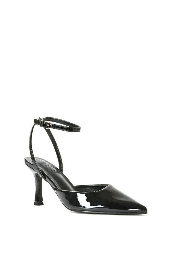 XY LONDON Pointed Toe Stiletto Heels With Ankle Strap
