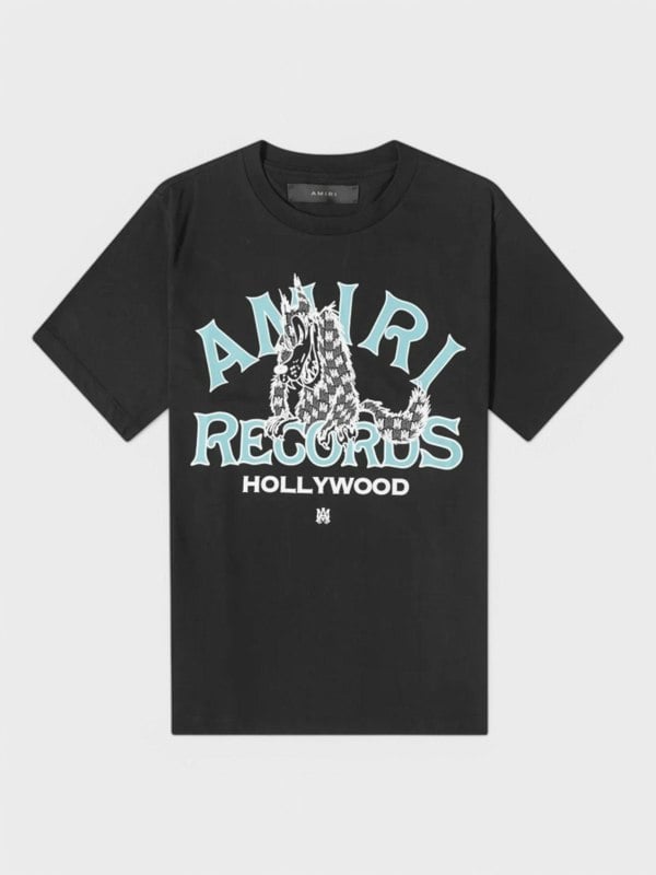 Amiri Records Wolf Tee Black - Supplied FashionAmiri