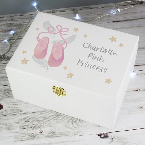 Abode Home & Gifts Personalised Ballet Wooden Keepsake Box