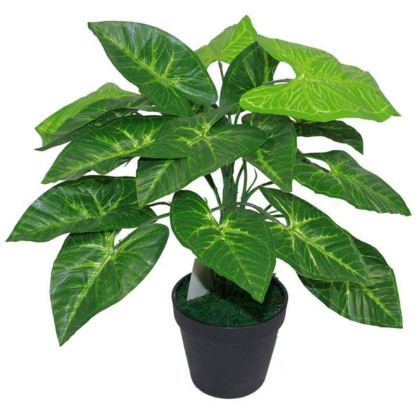 Leaf 45cm Leaf Design UK Realistic Large Artificial Foliage Plant with Pot