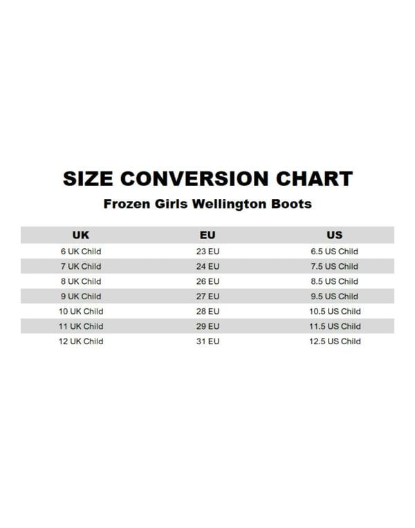 Disney Frozen Girls Purple Elsa & Anna Wellington Boots without Handles