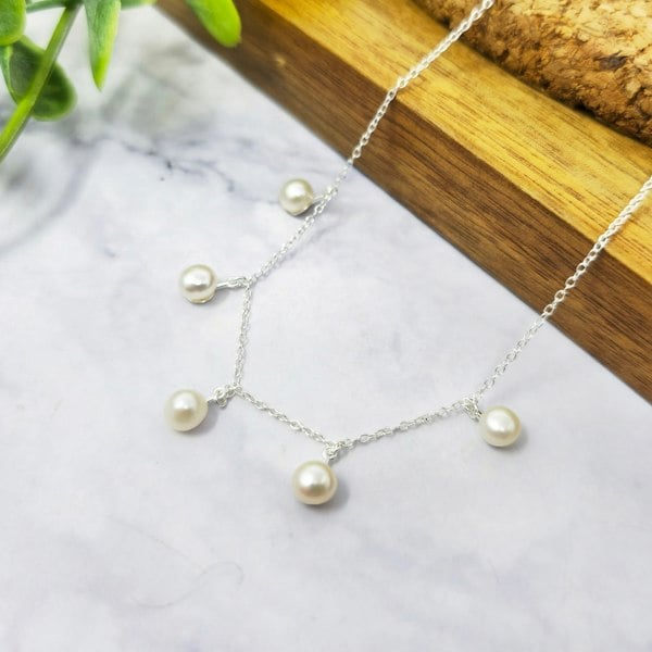 Everyday Sterling Silver Freshwater Pearl Necklace