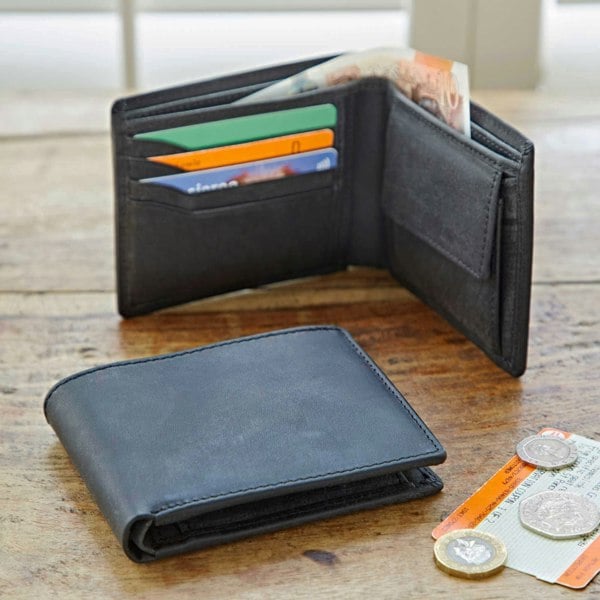 Paper High Buffalo Leather Billfold Wallet