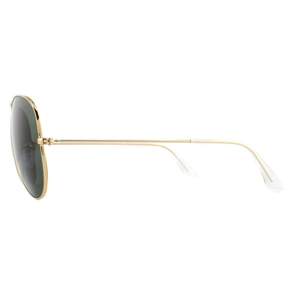 Ray-Ban Sunglasses Large Aviator 3026 Gold Green L2846