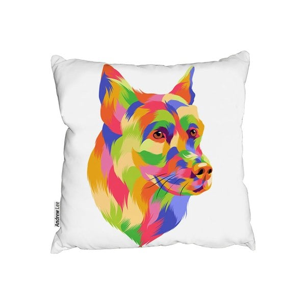 Benjamin Tate Design Amazing Illustration Dog Pop Art (Outdoor Cushion)