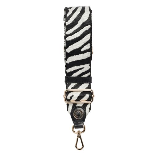 KeriKit England Webster Strap - Black White Zebra