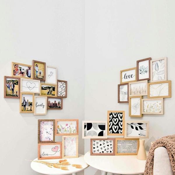 Nielsen Accent by Nielsen Collage Photo Frame for 8 Pictures 4x6in - Mixed Wood Finishes