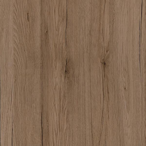 Wyld Haus Porto Wide Gloss White TV Cabinet with Oak Detail 2 Doors and 2 Drawers