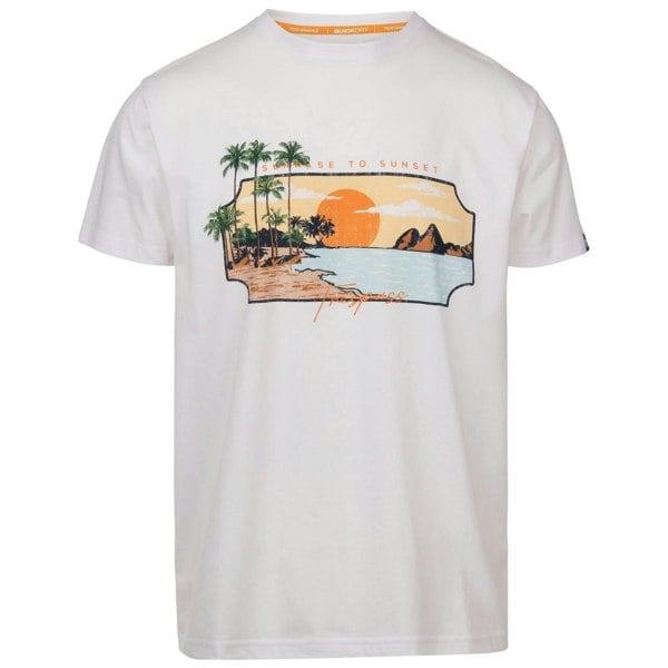 Trespass Mens Pendla Printed T-Shirt - White
