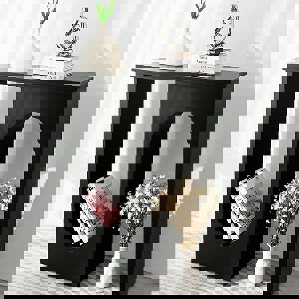 Hadza U Shape Console Table, Black-Rit Concept-Rit Concept