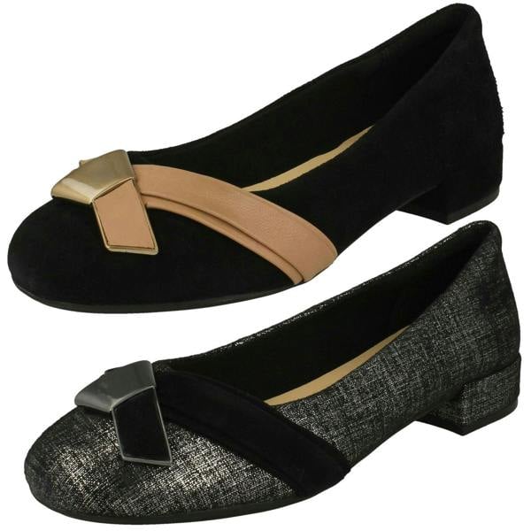 Clarks Ladies Clarks Stylish Cross Detailed Shoes Rosabella Moon