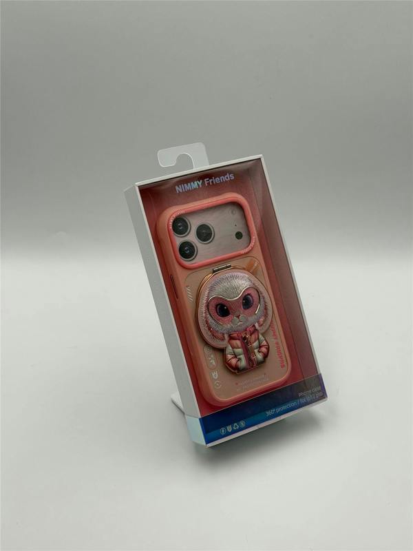 Nimmy Friends Nimmy Cool & Cute 2.0 Rabbit Case with MagSafe Stand for iPhone 17 Pro 6.3" Pink - N-YJKM-CXZJZH-IP17-PRO-08