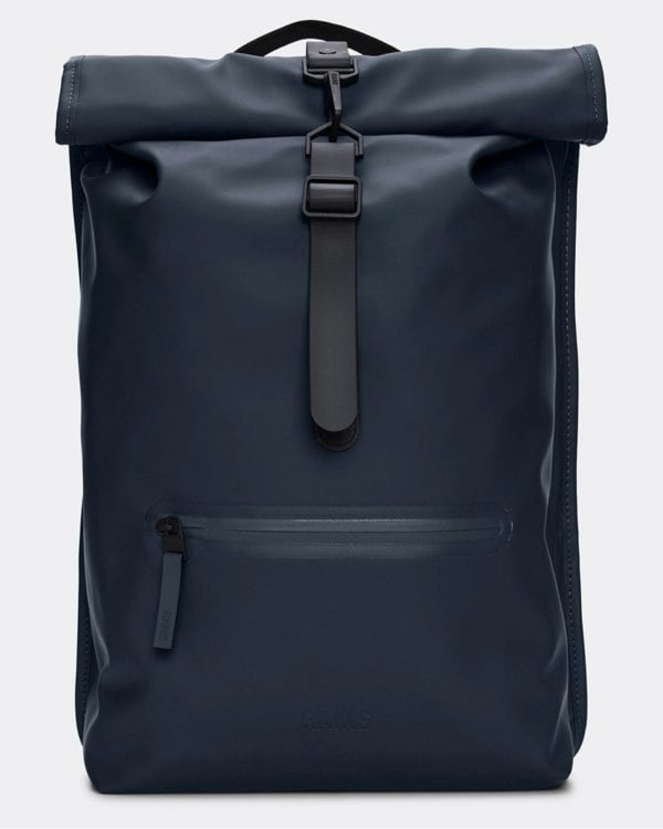 Rains Unisex Rolltop Rucksack - 47 Navy