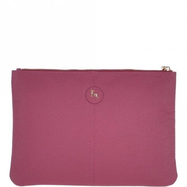 Large Padded Leather Pouch Bag : 62093