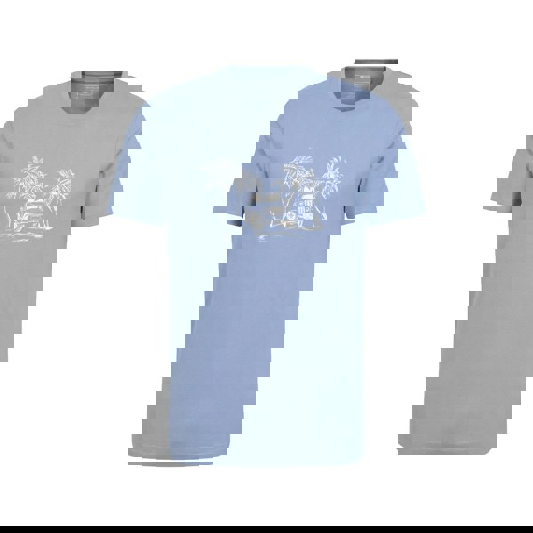 Mountain Warehouse Mens Ocean Drive Organic T-Shirt - Blue