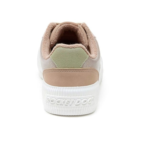 Rocket Dog Cheery Blocked PU/Seude Women's Taupe Trainers
