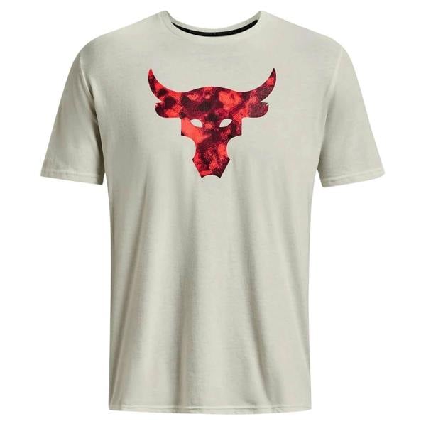 Under Armour Mens Project Rock T-Shirt - Ivory/Black - 