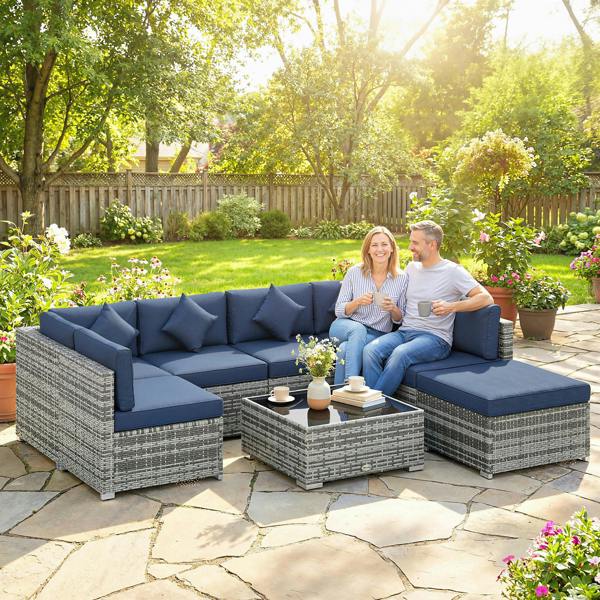 Rattan Sofa Set