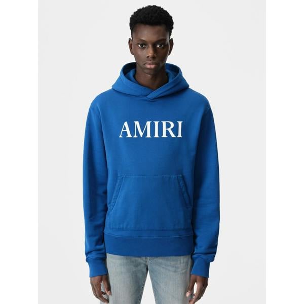 Amiri Logo Core Hoodie   in  Blue