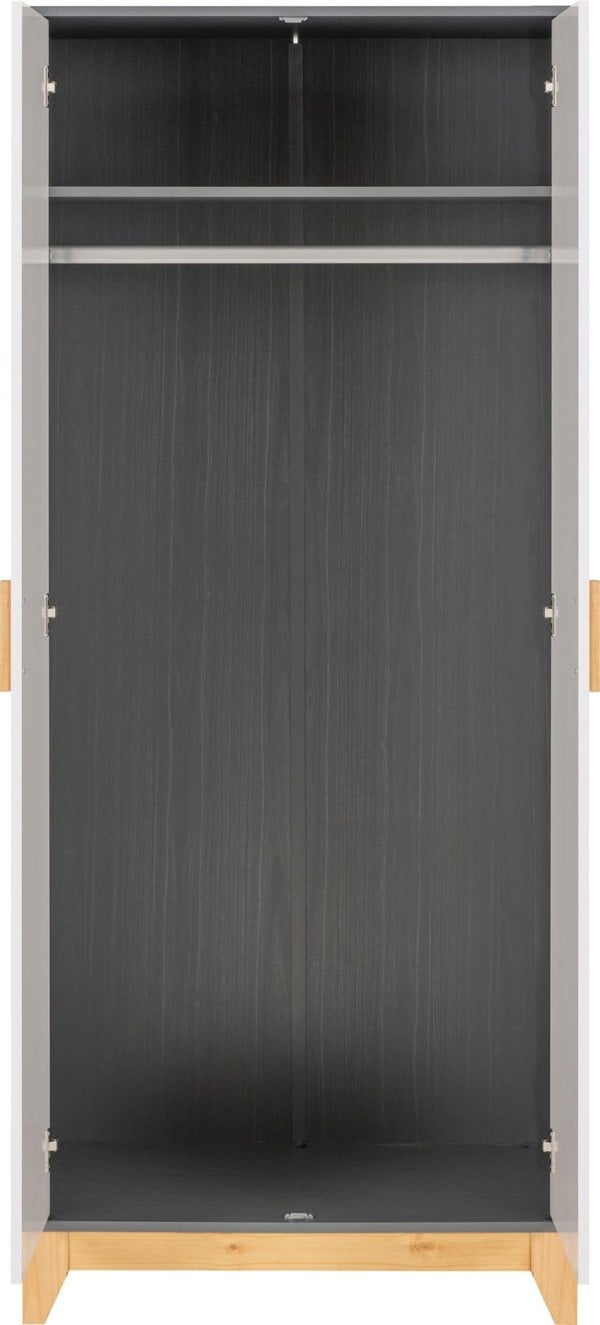 Seconique Cleveland 2 Door Double Wardrobe