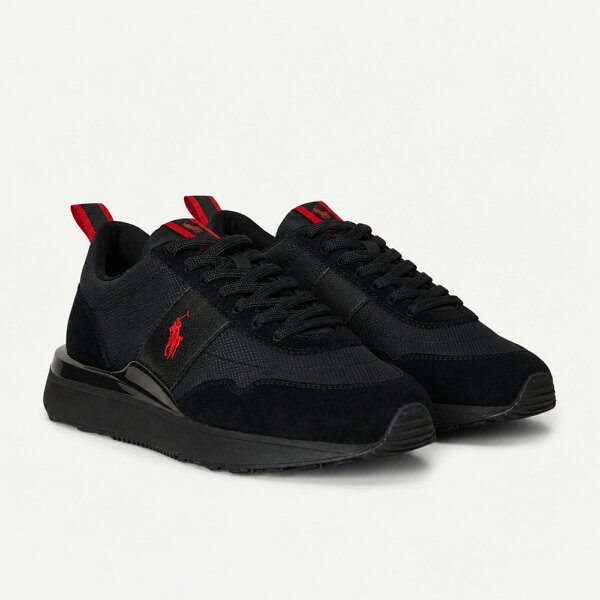 Polo Ralph Lauren TRAIN 89 RIB Casual Trainers   in  Black