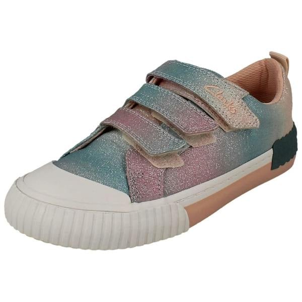 Clarks Girls Clarks Glittery Doodle Foxing Brill