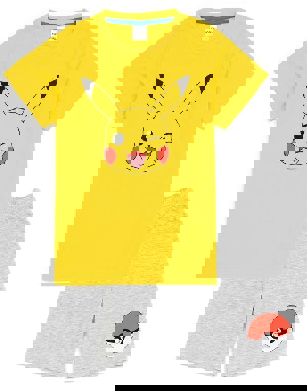 Pokemon Unisex Kids Multicoloured Short Sleeve Short Leg Pyjama Set