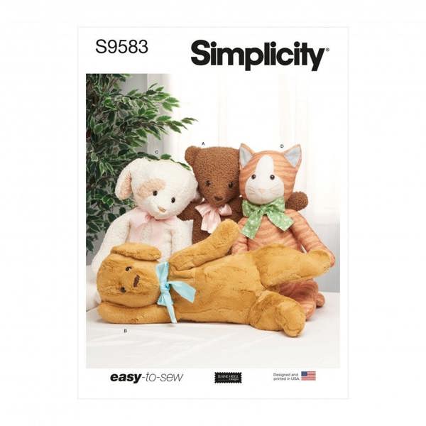 Simplicity Sewing Pattern 9583, Toys OS (One Size Only) - Easy