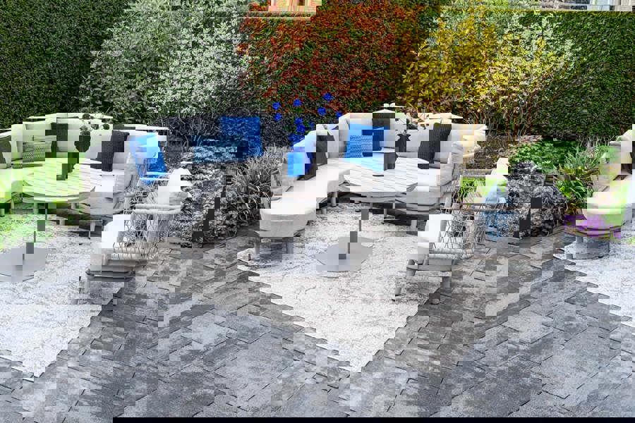 Garden Impressions Matera - Corner Sofa, Chair and High Round Table