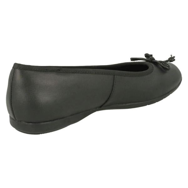 Clarks Girls Clarks Slip On Bow School Shoes Jesse Shine