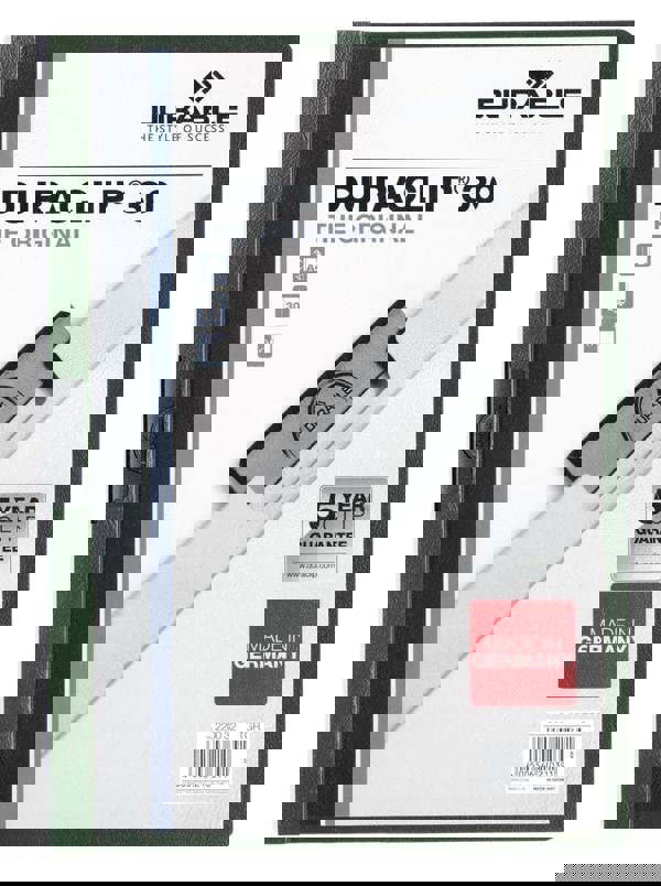 Durable DURACLIP 30 Sheet Document Clip File Folder | 25 Pack | A4 Dark Green