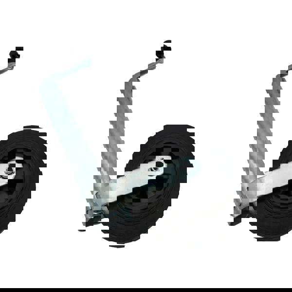 Heavy Duty Caravan Jockey Wheel 48MM (Trailer Plastic Rim Wind Up Handle)