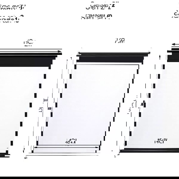 Motorized Electric Projector Screen with Remote Control, AI0721 Projector Screen Living and Home