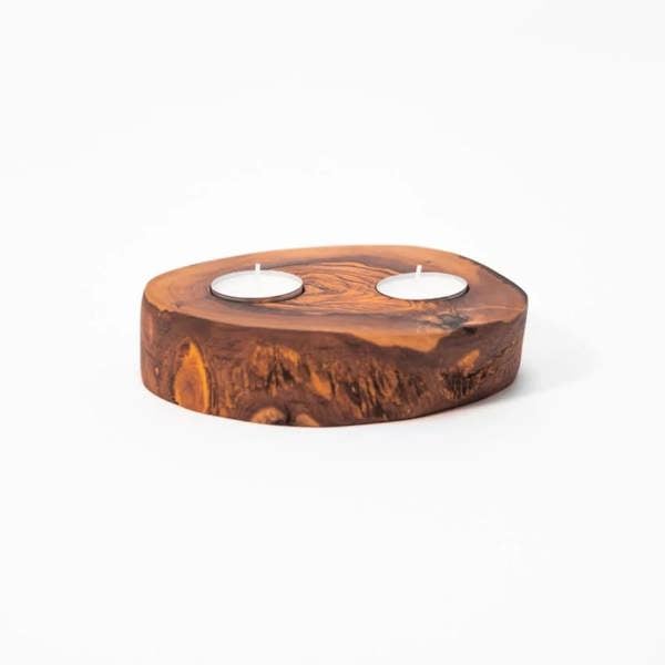 RTL14 SS - Rustic Tea Light Holder - 14cm dia x 4cm H