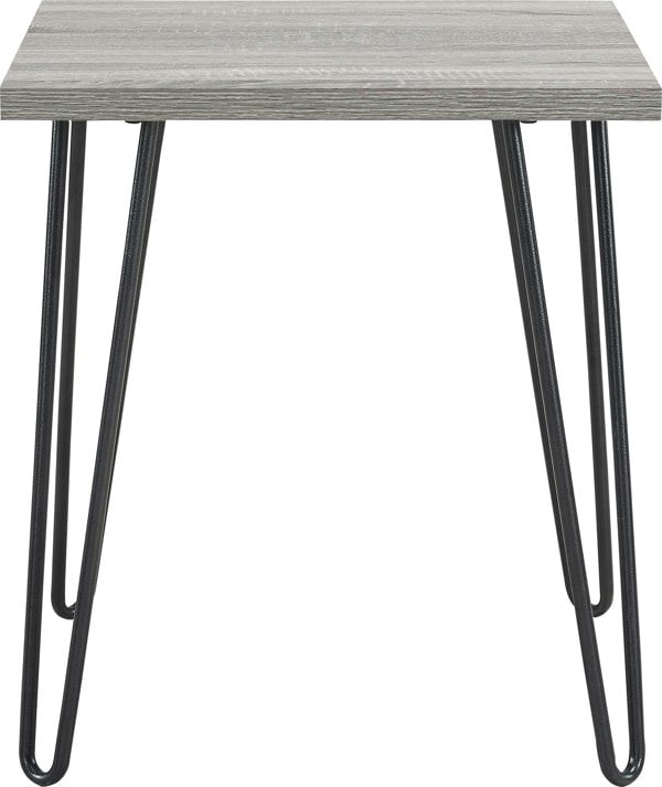 Dorel Home Owen Retro End Table in Distressed Grey Oak