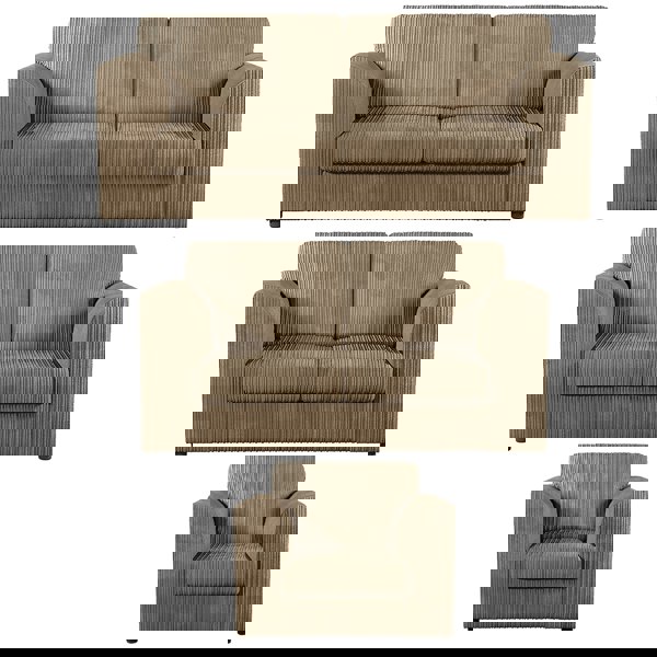 Furnishings For Less Luxor Full Jumbo Cord 3 Piece Suite - Full Back