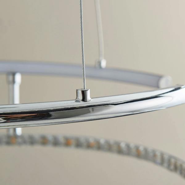 Pagazzi Lighting Mabel Silver LED Pendant Ceiling Light