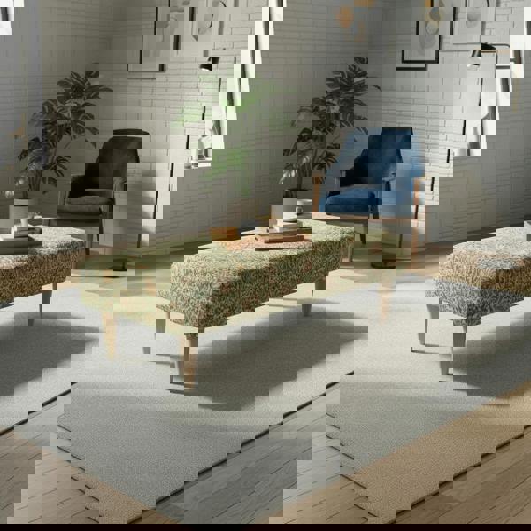 ISTOOLS Classic British Style Stitched Lid Ottoman – Multi - Functional Storage Bench & Coffee Table - ISTOOLS