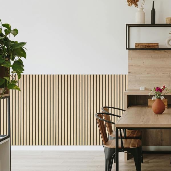Fuse Acoustic Wooden Wall Panel in Natural Oak, 1.2m x 0.6m