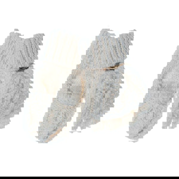 Aran Junior Cable Fold-over Mittens Aran Junior Cable Fold-over Mittens | Chunky Knit Mittens for Kids