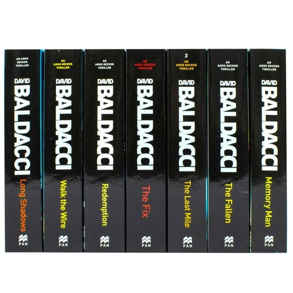 David Baldacci Amos Decker Series 7 Book Set Memory Man, The Last Mile, The Fix, The Fallen & More