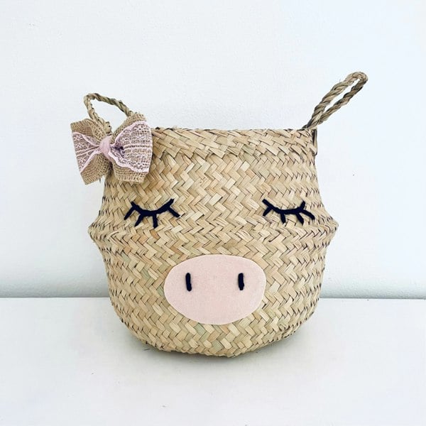 Bellybambino Little Bow Pig Basket - Small
