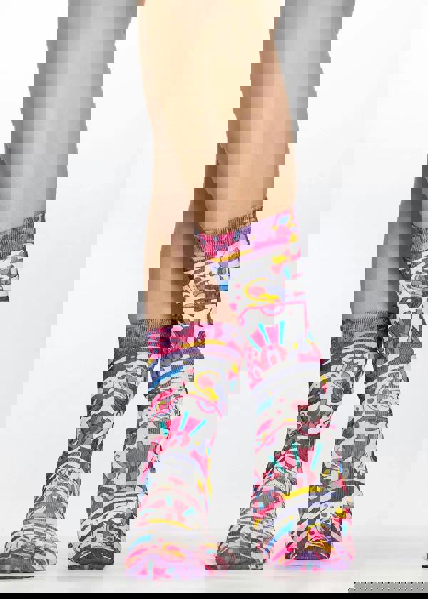 Jemsox COLOUR ART Ladies Novelty Gift Socks