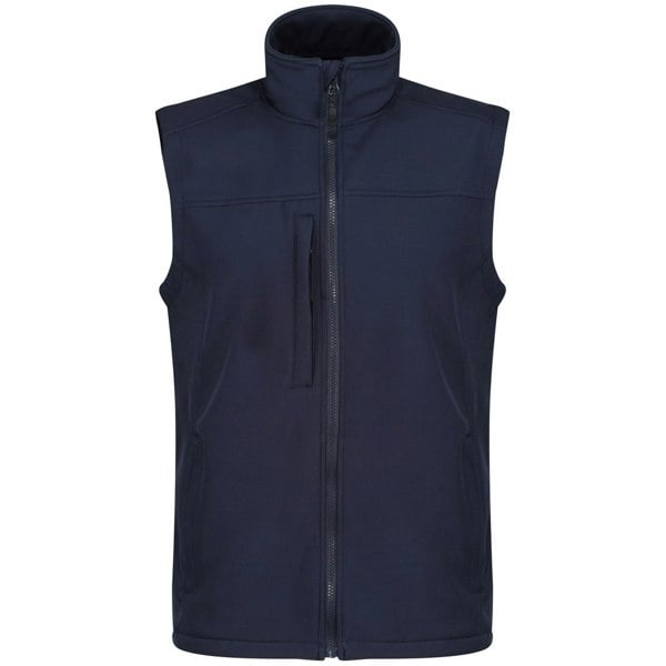 Regatta Mens Flux Softshell Bodywarmer / Sleeveless Jacket Water Repellent And Wind Resistant - Navy /Navy