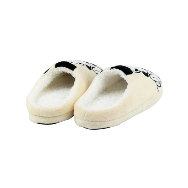 Disney Womens/Ladies Mickey Mouse Slippers - White/Black