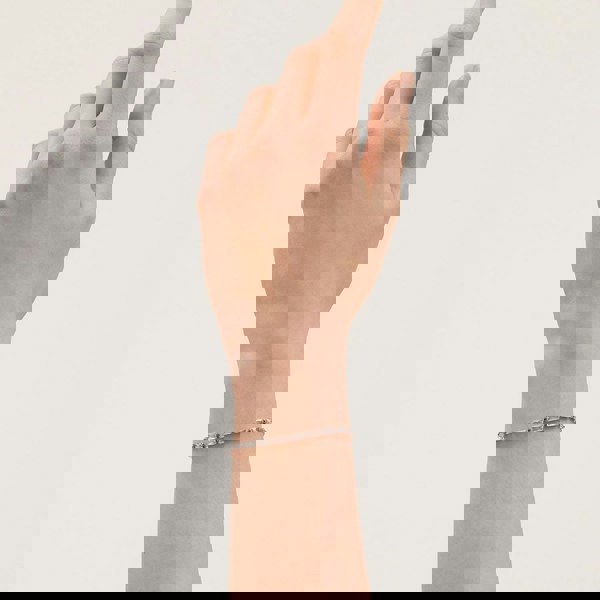 Ted Baker ISELA Silver Tone Plated Crystal Baguette Toggle Bracelet TBJ3780-01-02